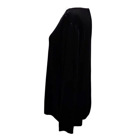 89TH & Madison Womens Plus Size Black w/Rhinestones Lightweight Sweater Size 2X - Picture 3 of 9